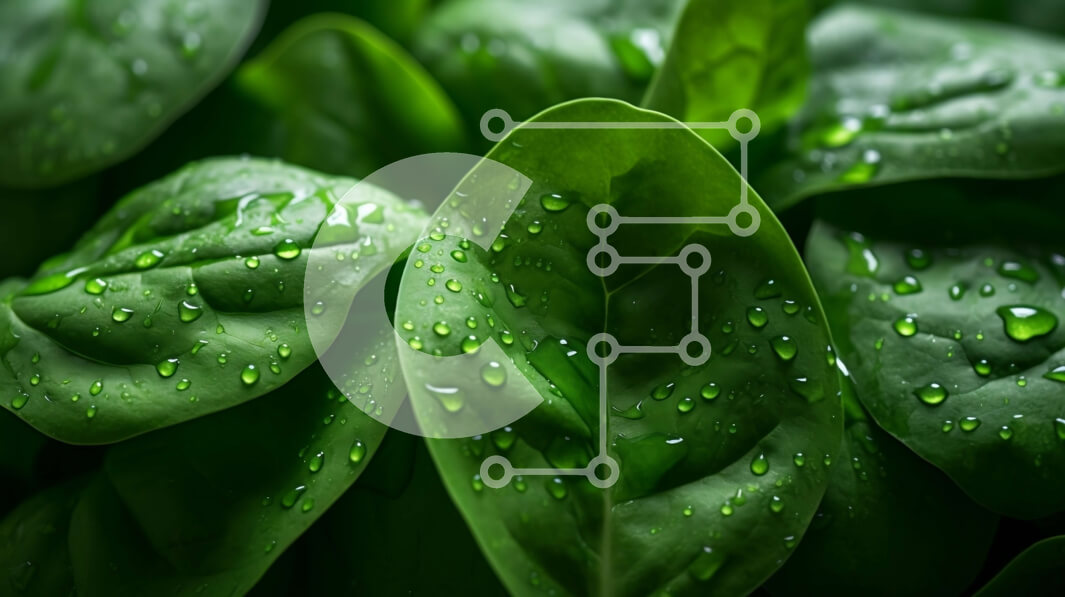 Intra Συλλεκτικό Ξύλινο Παζλ Plywood  4mm - Κοντινό πλάνο ενός πράσινου φύλλου με σταγονίδια νερού Σε Ξύλινο Κουτί - Διαστάσεις: 10x10 cm – 25 κομμάτια