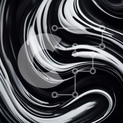 Intra Συλλεκτικό Ξύλινο Παζλ Plywood 4mm - Δυναμικό και αφηρημένο ασπρόμαυρο μοτίβο από μάρμαρο Σε Ξύλινο Κουτί - Διαστάσεις Puzzle: 10x10 cm – 25 κομμάτια - Image 1