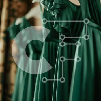 Intra Συλλεκτικό Ξύλινο Παζλ Plywood  4mm - Πράσινα φορέματα παράνυμφων που κρέμονται μπροστά από έναν καθρέφτη Σε Ξύλινο Κουτί - Διαστάσεις Puzzle: 10x10 cm – 25 κομμάτια - Image 1