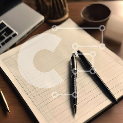 Intra Συλλεκτικό Ξύλινο Παζλ Plywood  4mm - Ανοίξτε σημειωματάριο, στυλό και φορητό υπολογιστή σε ξύλινο τραπέζι Σε Ξύλινο Κουτί - Διαστάσεις: 10x10 cm – 25 κομμάτια - Image 1