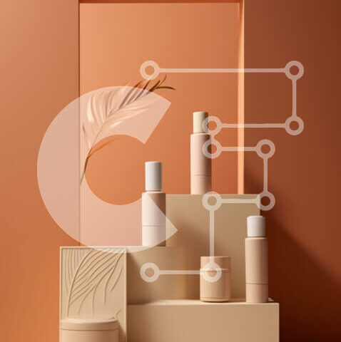 Intra Συλλεκτικό Ξύλινο Παζλ Plywood  4mm - Κεραμικά βάζα με προϊόντα περιποίησης δέρματος με διακόσμηση από φύλλα φοίνικα Σε Ξύλινο Κουτί - Διαστάσεις Puzzle: 10x10 cm – 25 κομμάτια - Image 1