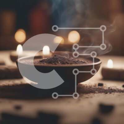 Intra Συλλεκτικό Ξύλινο Παζλ Plywood  4mm - Σκούρα καφέ πούδρα με καπνό και κεριά Σε Ξύλινο Κουτί - Διαστάσεις Puzzle: 10x10 cm – 25 κομμάτια - Image 1