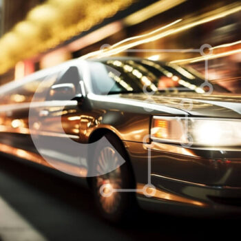 Intra Συλλεκτικό Ξύλινο Παζλ Plywood  4mm - Νυχτερινή οδήγηση σε ασημί λιμουζίνα Σε Ξύλινο Κουτί - Διαστάσεις Puzzle: 10x10 cm – 25 κομμάτια - Image 1