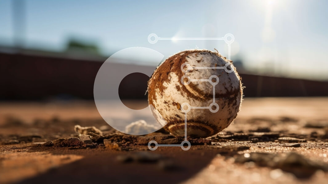 Intra Συλλεκτικό Ξύλινο Παζλ Plywood  4mm - Μπέιζμπολ σε χωμάτινο γήπεδο με ήλιο που λάμπει Σε Ξύλινο Κουτί - Διαστάσεις Puzzle: 10x10 cm – 25 κομμάτια