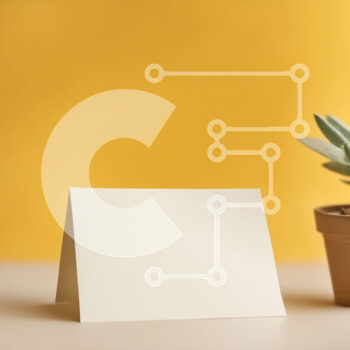 Intra Συλλεκτικό Ξύλινο Παζλ Plywood  4mm - Μικρό παχύφυτο και κάρτα σημειώσεων σε κίτρινο φόντο Σε Ξύλινο Κουτί - Διαστάσεις Puzzle: 10x10 cm – 25 κομμάτια - Image 1