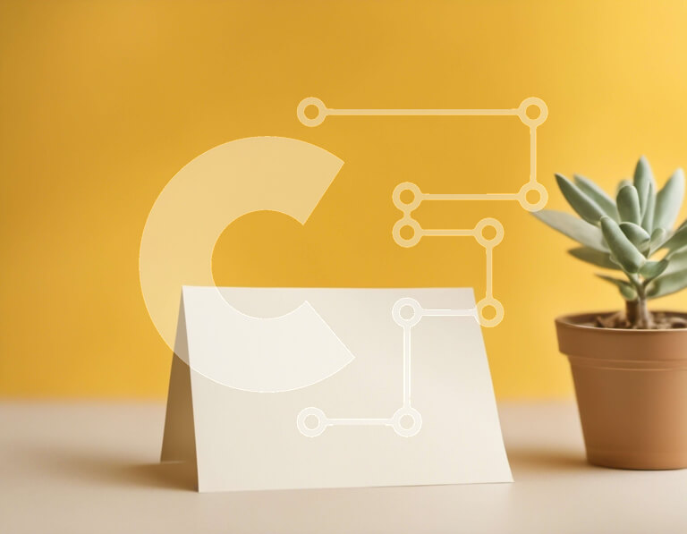 Intra Συλλεκτικό Ξύλινο Παζλ Plywood  4mm - Μικρό παχύφυτο και κάρτα σημειώσεων σε κίτρινο φόντο Σε Ξύλινο Κουτί - Διαστάσεις Puzzle: 10x10 cm – 25 κομμάτια