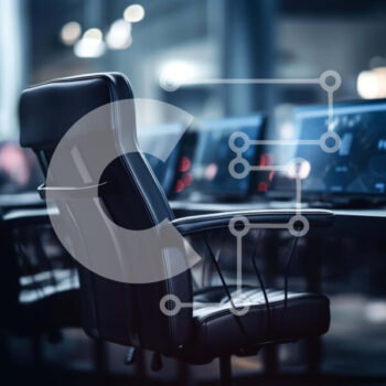 Intra Συλλεκτικό Ξύλινο Παζλ Plywood  4mm - Μοντέρνο δωμάτιο υπολογιστών με πολλαπλά γραφεία και οθόνες Σε Ξύλινο Κουτί - Διαστάσεις Puzzle: 10x10 cm – 25 κομμάτια - Image 1