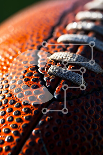 Intra Συλλεκτικό Ξύλινο Παζλ Plywood  4mm - Κοντινό πλάνο μιας πορτοκαλί μπάλας ποδοσφαίρου με ορατή ραφή Σε Ξύλινο Κουτί - Διαστάσεις Puzzle: 10x10 cm – 25 κομμάτια