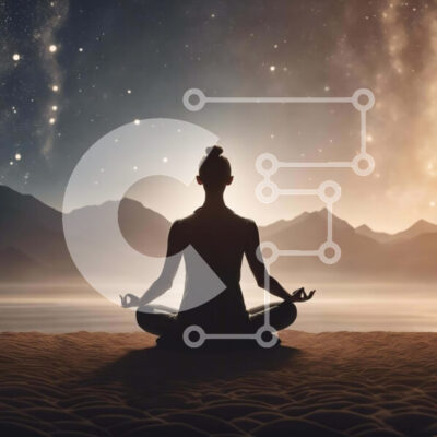 Intra Συλλεκτικό Ξύλινο Παζλ Plywood  4mm - Γυναίκα που κάνει γιόγκα στην παραλία με θέα στο βουνό Σε Ξύλινο Κουτί - Διαστάσεις: 10x10 cm – 25 κομμάτια - Image 1