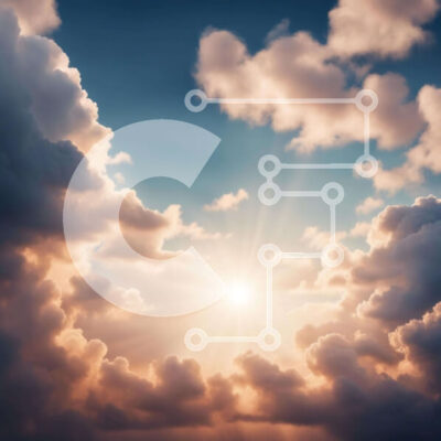 Intra Συλλεκτικό Ξύλινο Παζλ Plywood  4mm - Ήλιος που λάμπει μέσα από σύννεφα στον ουρανό Σε Ξύλινο Κουτί - Διαστάσεις: 10x10 cm – 25 κομμάτια - Image 1