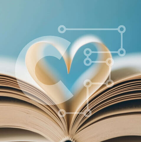 Intra Συλλεκτικό Ξύλινο Παζλ Plywood  4mm - Ανοιχτό βιβλίο σε σχήμα καρδιάς σε μπλε φόντο Σε Ξύλινο Κουτί - Διαστάσεις Puzzle: 10x10 cm – 25 κομμάτια - Image 1