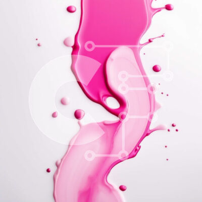 Intra Συλλεκτικό Ξύλινο Παζλ Plywood  4mm - Ζωντανό ροζ υγρό που εκτοξεύεται σε καθαρή λευκή επιφάνεια Σε Ξύλινο Κουτί - Διαστάσεις Puzzle: 10x10 cm – 25 κομμάτια - Image 1