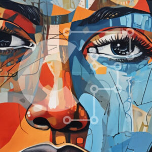 Intra Συλλεκτικό Ξύλινο Παζλ Plywood  4mm - Ζωγραφική και γαλήνια ζωγραφική πορτρέτων Σε Ξύλινο Κουτί - Διαστάσεις Puzzle: 10x10 cm – 25 κομμάτια