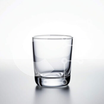 Intra Συλλεκτικό Ξύλινο Παζλ Plywood  4mm - Άδειο ποτήρι σε έναν πίνακα - Φωτογραφία Αρχείου Σε Ξύλινο Κουτί - Διαστάσεις: 10x10 cm – 25 κομμάτια - Image 1