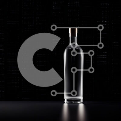 Intra Συλλεκτικό Ξύλινο Παζλ Plywood  4mm - Άδειο γυάλινο μπουκάλι με ξύλινο καπάκι Σε Ξύλινο Κουτί - Διαστάσεις: 10x10 cm – 25 κομμάτια - Image 1