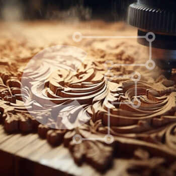 Intra Συλλεκτικό Ξύλινο Παζλ Plywood  4mm - Περίπλοκη floral ξυλογλυπτική σε σκούρο ξύλο Σε Ξύλινο Κουτί - Διαστάσεις Puzzle: 10x10 cm – 25 κομμάτια - Image 1