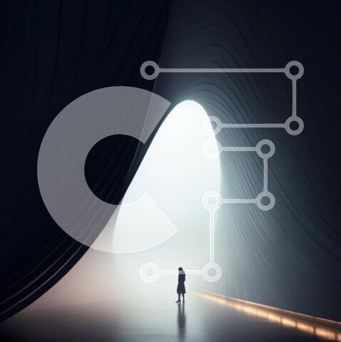 Intra Συλλεκτικό Ξύλινο Παζλ Plywood 4mm - Άτομο στο σκοτεινό τούνελ που κοιτάζει μακριά Σε Ξύλινο Κουτί - Διαστάσεις Puzzle: 10x10 cm – 25 κομμάτια - Image 1