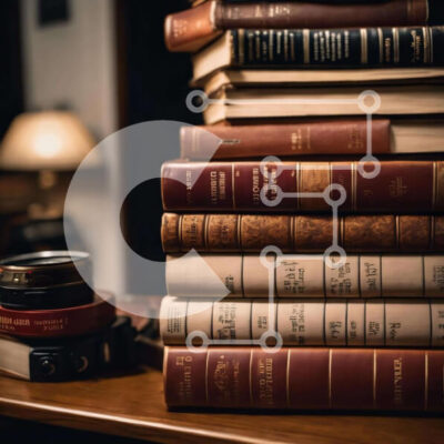 Intra Συλλεκτικό Ξύλινο Παζλ Plywood  4mm - Στοίβα βιβλίων με κάμερα στο τραπέζι Σε Ξύλινο Κουτί - Διαστάσεις Puzzle: 10x10 cm – 25 κομμάτια - Image 1