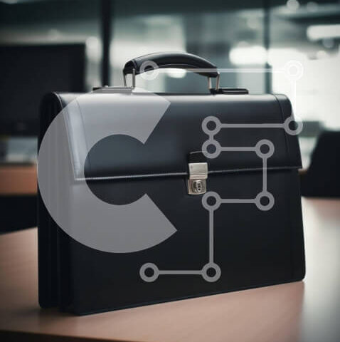 Intra Συλλεκτικό Ξύλινο Παζλ Plywood  4mm - Μαύρος χαρτοφύλακας στο γραφείο Σε Ξύλινο Κουτί - Διαστάσεις: 10x10 cm – 25 κομμάτια - Image 1