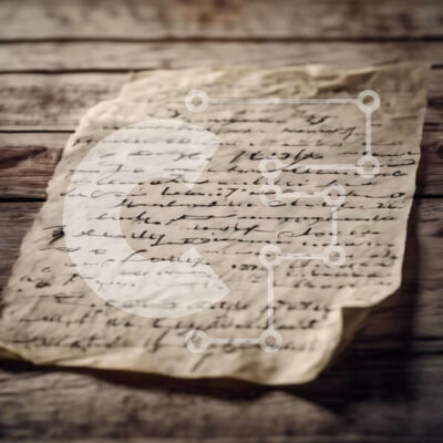 Intra Συλλεκτικό Ξύλινο Παζλ Plywood 4mm - Vintage χειρόγραφη επιστολή σε παλιό ξύλινο τραπέζι Σε Ξύλινο Κουτί - Διαστάσεις Puzzle: 10x10 cm – 25 κομμάτια - Image 1