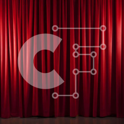 Intra Συλλεκτικό Ξύλινο Παζλ Plywood  4mm - Κόκκινη κουρτίνα για θεατρικούς σκοπούς Σε Ξύλινο Κουτί - Διαστάσεις Puzzle: 10x10 cm – 25 κομμάτια - Image 1