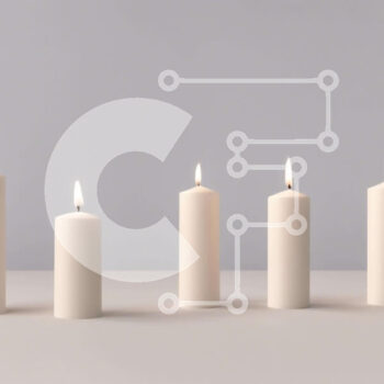 Intra Συλλεκτικό Ξύλινο Παζλ Plywood  4mm - Ομάδα πέντε αναμμένων λευκών κεριών για προσευχή ή λατρεία Σε Ξύλινο Κουτί - Διαστάσεις Puzzle: 10x10 cm – 25 κομμάτια - Image 1