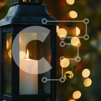 Intra Συλλεκτικό Ξύλινο Παζλ Plywood  4mm - Αναμμένο Φανάρι με το φως των κεριών Σε Ξύλινο Κουτί - Διαστάσεις: 10x10 cm – 25 κομμάτια - Image 1