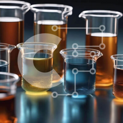 Intra Συλλεκτικό Ξύλινο Παζλ Plywood  4mm - Πολύχρωμα ποτήρια και δοκιμαστικοί σωλήνες για πειράματα Σε Ξύλινο Κουτί - Διαστάσεις Puzzle: 10x10 cm – 25 κομμάτια - Image 1