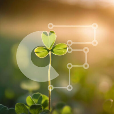 Intra Συλλεκτικό Ξύλινο Παζλ Plywood  4mm - Μονόφυλλο τριφυλλιού σε ανοιχτό πεδίο Σε Ξύλινο Κουτί - Διαστάσεις: 10x10 cm – 25 κομμάτια - Image 1