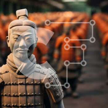 Intra Συλλεκτικό Ξύλινο Παζλ Plywood  4mm - Έκθεση Terracotta Warriors Σε Ξύλινο Κουτί - Διαστάσεις Puzzle: 10x10 cm – 25 κομμάτια - Image 1