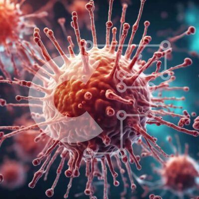 Intra Συλλεκτικό Ξύλινο Παζλ Plywood  4mm - 3D καρκινικά κύτταρα και θέματα υγείας Σε Ξύλινο Κουτί - Διαστάσεις Puzzle: 10x10 cm – 25 κομμάτια - Image 1