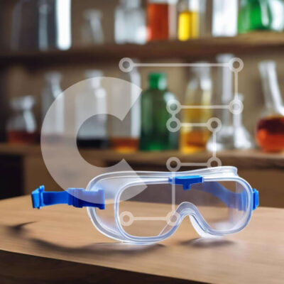 Intra Συλλεκτικό Ξύλινο Παζλ Plywood  4mm - Γυαλιά ασφαλείας και εργαστηριακός εξοπλισμός για πειράματα Σε Ξύλινο Κουτί - Διαστάσεις Puzzle: 10x10 cm – 25 κομμάτια - Image 1