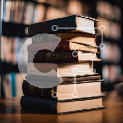 Intra Συλλεκτικό Ξύλινο Παζλ Plywood  4mm - Στοίβα από βιβλία για την εκπαίδευση και την έρευνα Σε Ξύλινο Κουτί - Διαστάσεις Puzzle: 10x10 cm – 25 κομμάτια - Image 1