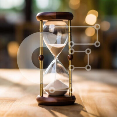 Intra Συλλεκτικό Ξύλινο Παζλ Plywood  4mm - Κλεψύδρα σε ξύλινο τραπέζι με άμμο μέσα Σε Ξύλινο Κουτί - Διαστάσεις: 10x10 cm – 25 κομμάτια - Image 1