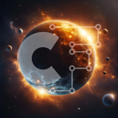 Intra Συλλεκτικό Ξύλινο Παζλ Plywood  4mm - Πλανήτης στο διάστημα με γύρω αστέρια και φεγγάρια Σε Ξύλινο Κουτί - Διαστάσεις Puzzle: 10x10 cm – 25 κομμάτια - Image 1