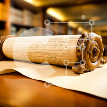 Intra Συλλεκτικό Ξύλινο Παζλ Plywood  4mm - Παλιό κύλινδρο σε ξύλινο τραπέζι μπροστά από ράφια Σε Ξύλινο Κουτί - Διαστάσεις Puzzle: 10x10 cm – 25 κομμάτια - Image 1