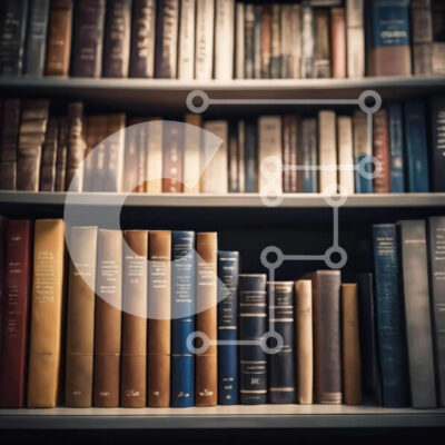 Intra Συλλεκτικό Ξύλινο Παζλ Plywood  4mm - Βιβλιοθήκη με σειρές βιβλίων Σε Ξύλινο Κουτί - Διαστάσεις Puzzle: 10x10 cm – 25 κομμάτια - Image 1