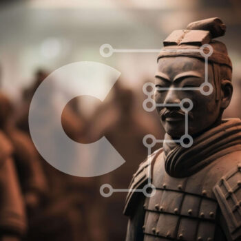 Intra Συλλεκτικό Ξύλινο Παζλ Plywood  4mm - Πολεμιστές από τερακότα σε αρχαιολογικό χώρο ή μουσείο Σε Ξύλινο Κουτί - Διαστάσεις Puzzle: 10x10 cm – 25 κομμάτια - Image 1