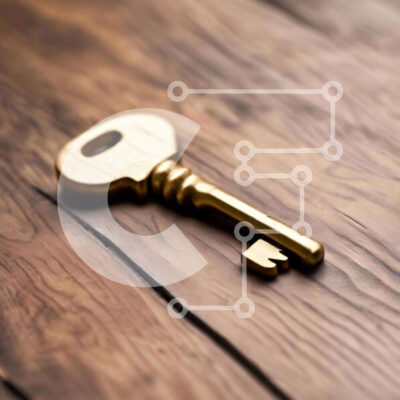 Intra Συλλεκτικό Ξύλινο Παζλ Plywood  4mm - Χρυσό κλειδί στο παλιό ξύλινο τραπέζι Σε Ξύλινο Κουτί - Διαστάσεις: 10x10 cm – 25 κομμάτια - Image 1