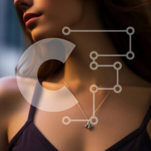 Intra Συλλεκτικό Ξύλινο Παζλ Plywood  4mm - Γυναίκα με μωβ φανελάκι με κλειστά μάτια Σε Ξύλινο Κουτί - Διαστάσεις Puzzle: 10x10 cm – 25 κομμάτια