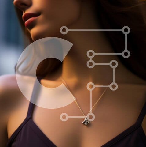 Intra Συλλεκτικό Ξύλινο Παζλ Plywood 4mm - Γυναίκα με μωβ φανελάκι με κλειστά μάτια Σε Ξύλινο Κουτί - Διαστάσεις Puzzle: 10x10 cm – 25 κομμάτια - Image 1