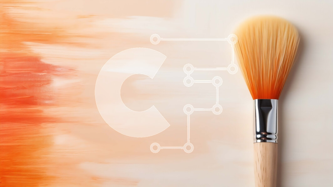 Intra Συλλεκτικό Ξύλινο Παζλ Plywood  4mm - Πινέλο ζωγραφικής σε πορτοκαλί φόντο Σε Ξύλινο Κουτί - Διαστάσεις Puzzle: 10x10 cm – 25 κομμάτια