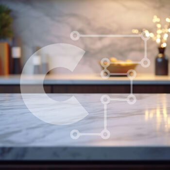 Intra Συλλεκτικό Ξύλινο Παζλ Plywood  4mm - Μαρμάρινος πάγκος κουζίνας με κομψή διακόσμηση Σε Ξύλινο Κουτί - Διαστάσεις Puzzle: 10x10 cm – 25 κομμάτια - Image 1