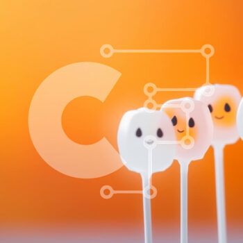 Intra Συλλεκτικό Ξύλινο Παζλ Plywood  4mm - Το Ghost Marshmallow σκάει σε πορτοκαλί φόντο Σε Ξύλινο Κουτί - Διαστάσεις Puzzle: 10x10 cm – 25 κομμάτια - Image 1