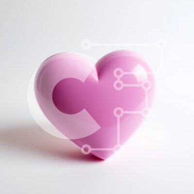 Intra Συλλεκτικό Ξύλινο Παζλ Plywood  4mm - Ροζ αντικείμενο σε σχήμα καρδιάς σε λευκό φόντο Σε Ξύλινο Κουτί - Διαστάσεις: 10x10 cm – 25 κομμάτια - Image 1