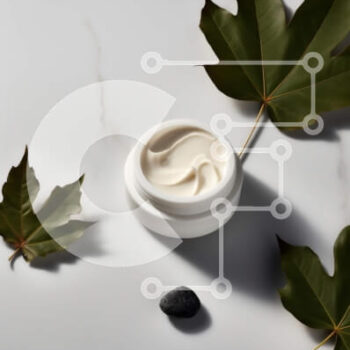 Intra Συλλεκτικό Ξύλινο Παζλ Plywood  4mm - Προϊόν κρέμας σε λευκό κεραμικό μπολ σε μαρμάρινη επιφάνεια Σε Ξύλινο Κουτί - Διαστάσεις Puzzle: 10x10 cm – 25 κομμάτια - Image 1