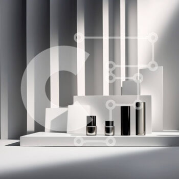 Intra Συλλεκτικό Ξύλινο Παζλ Plywood  4mm - Clean Beauty: Λευκό ράφι με τρία προϊόντα περιποίησης Σε Ξύλινο Κουτί - Διαστάσεις Puzzle: 10x10 cm – 25 κομμάτια - Image 1