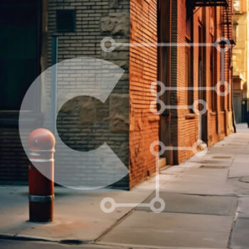 Intra Συλλεκτικό Ξύλινο Παζλ Plywood  4mm - Κτίριο από κόκκινα τούβλα με επένδυση δρόμου με πυροσβεστικό κρουνό Σε Ξύλινο Κουτί - Διαστάσεις Puzzle: 10x10 cm – 25 κομμάτια - Image 1