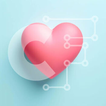 Intra Συλλεκτικό Ξύλινο Παζλ Plywood  4mm - Ροζ αντικείμενο σε σχήμα καρδιάς σε γαλάζιο φόντο Σε Ξύλινο Κουτί - Διαστάσεις Puzzle: 10x10 cm – 25 κομμάτια - Image 1