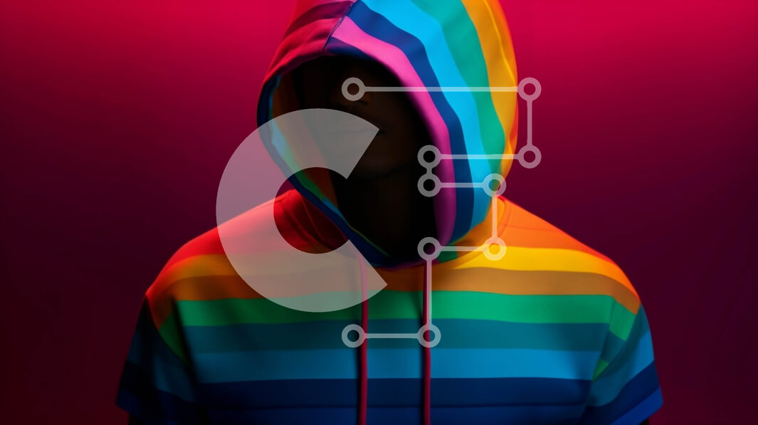 Intra Συλλεκτικό Ξύλινο Παζλ Plywood  4mm - Κομψό άτομο που φορά πολύχρωμο κουκούλα Σε Ξύλινο Κουτί - Διαστάσεις Puzzle: 10x10 cm – 25 κομμάτια